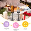 Lauwell Champagne Flutes Goblets Plastic Acrylic Wine Toasting Goblets Crystal