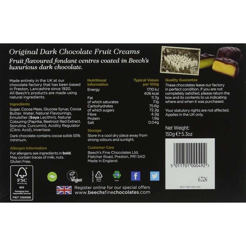 Beechs Dark Fruit Creams 150g
