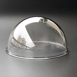 UQISOVI 4.2 Inch Clear Dome Cover Transparent Hemisphere Camera Lens Protective Cover, Polycarbonate Plastic Glass Security CCTV Camera Case, Dome Outer Diameter 107mm