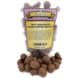 Milk Chocolate Double Dipped Peanuts, Bulk Size (1 lb. Resealable Zip Lock Stand Up Bag)