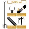 Derkniel 10 FT Outdoor String Light Pole Stand for Garden