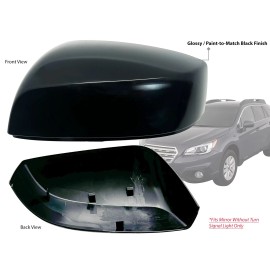 KAP For 2015-2017 Crosstrek 2015 2016 Impreza Mirror Cover Glossy Black Driver Side