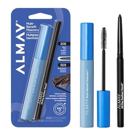 Almay Multi-Benefit Mascara and Eyeliner Duo Value Pack, Black                                                                                        