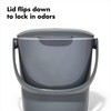 OXO Good Grips Easy-Clean Compost Bin, Charcoal - 0.75 GAL