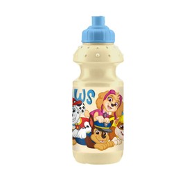 My sweety pop - Drinking Bottle - Plastic - Children - Nursery - School - Holiday - Meal - 18 cm - 350 ml - Hydration - Gift Idea (Pat Patrol - Beige/Blue)