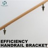 Handrail Brackets Wall Mounted Antique Brass Zinc Stair Railing Support