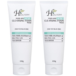 Hiltum Houttuynia cordata Baja Acne Cleansing Foam Mildly Acidic 150ml 2pcs / 힐텀 어성초 바하 아크네 클렌징폼 약산성 150ml 2개
