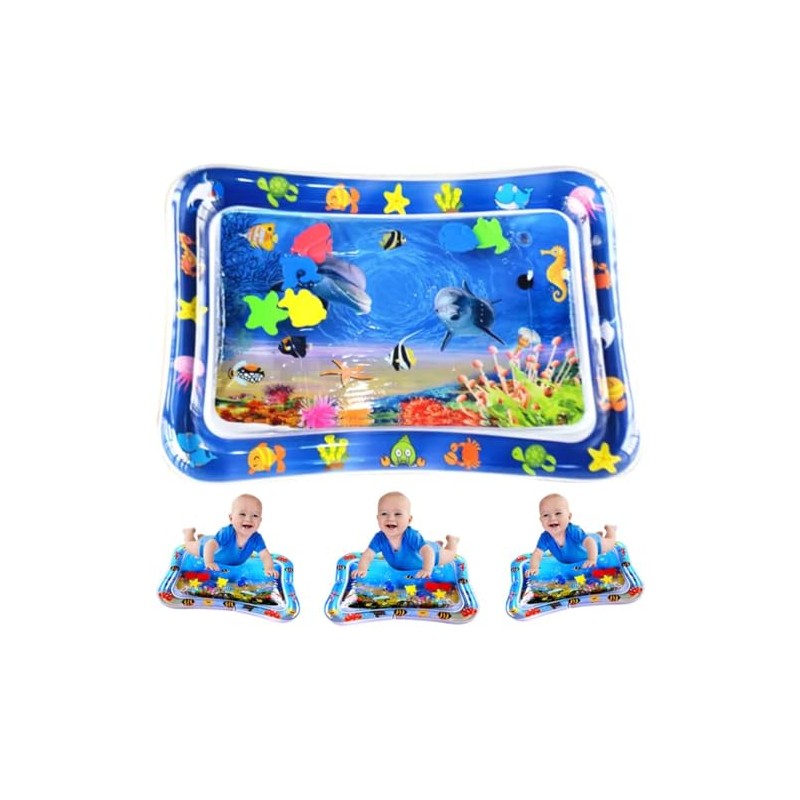 Yummy Baby Inflatable Tummy Time Premium Quality Water Mat, The