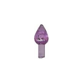 Christmas tree plastic light up twist med 1'' H x 3/8'' W all purple (100)
