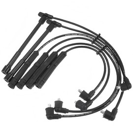 supaligood High Performance Spark Plug Wires for 1996-2003 Nissan Frontier Pathfinder Xterra 3.3L VG33E, No. 224500W025, 224404S127 （Heat Resistant Silicone Spark Plug Wires Set of 6）