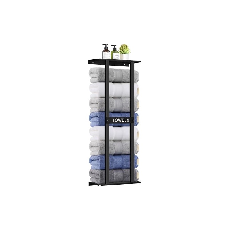 Bathroom Towel Storage Rack, Wall Mounted Bathroom Towel Rack, 30