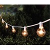 Portfolio 28-ft 25-Light White-Shade Incandescent Plug-in Bulbs String Lights