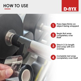 Magic Self-Fusing Silicone Rubber Tape - Waterproof Sealing for Plumbing, Soft Grip for Softball Bats Pull-Up Bars Dumbbells Gym Equipment Tool Wrap Electrical Cable Bandage Cord Management Straps