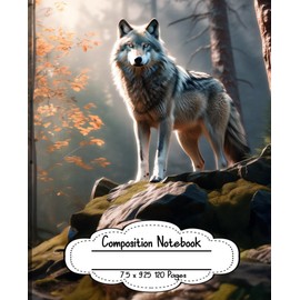 Majestic Wolf Composition Notebook