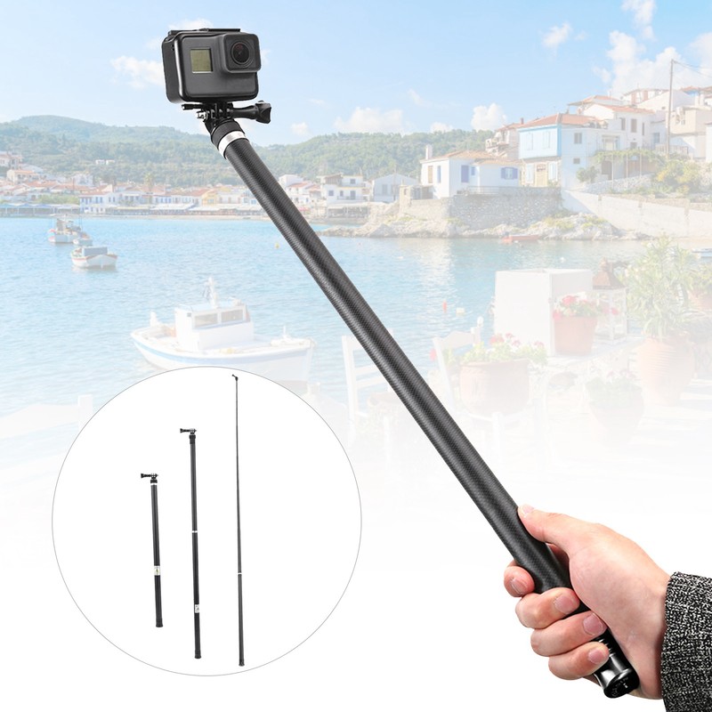 TELESIN 2.7m Carbon Fiber Universal Extendable Selfie Stick Hand‑Held Cameras