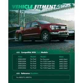 SCITOO 2PC Front Sway Bar End Links Suspension Kits fit 2000 2001 2002 2003 2004 for Ford Excursion F250 350 450 550 for Ford Super Duty 4x4