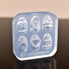 Nail Molds for Charms Halloween Skull Cross Designs Carving Template