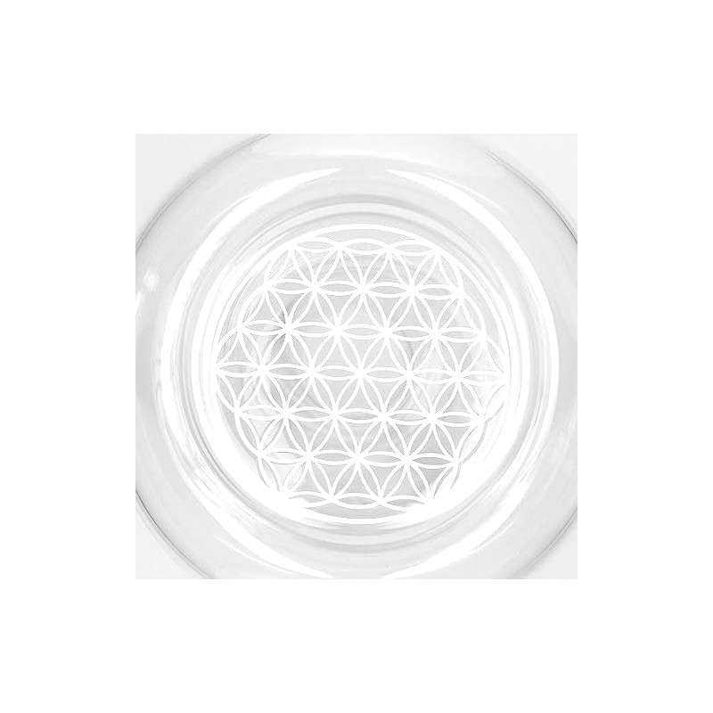 Cadus Water Carafe with Flower of Life White 1 Litre