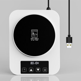 GleeNflux Sourdough Starter Warmer 2025 with Precise 1°F Control (70–100°F), Sourdough Warmer, 4.3" Heating Pad, 12H Auto Timer, USB Powered Fermentation Mat for Sourdough Jar, for Home Bread Baking