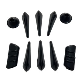 ESNET Universal Car Canard Fin Front Spoiler Bumper Protector Dress Up Aero Blade (1set)