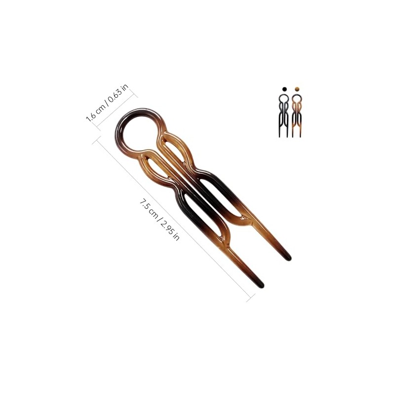 Mythya Broches para el Cabello, Pinzas de Doble Agarre 20