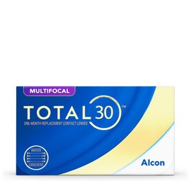 TOTAL30 Multifocal Monthly Lenses, Pack of 6, BC 8.4 mm, DIA 14.2 mm, ADD MED, +05.75 Dioptres