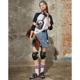 Telena Clear Fanny Pack Stadium Approved Clear Sling Bag Purses for Women Stadium Transparent Bag for Concert with Adjustable Strap Black