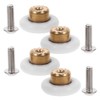 SHINEOFI 4pcs Shower Door Rollers with Nylon Bearing Pulleys for