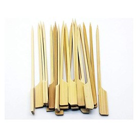 GSL - 100 x Bamboo Teppo Gushi Japanese Paddle Skewers - Party BBQ Buffett - 18cm