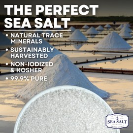 Sea Salt, Coarse Grain Sea Salt from Baja California, Great for Cooking or Grinding, Non-Iodized, All-Natural, No Additives (5 lb Bag)