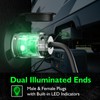 EPLESFTON 4 Set 20A 125V Extension Cord Ends Replacement, Lighted