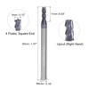 sourcing map 4pcs 3mm Dia 4mm Shank Square Nose End