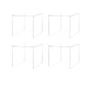 4 Pack Acrylic Cube Display Box Clear 3" Square Food