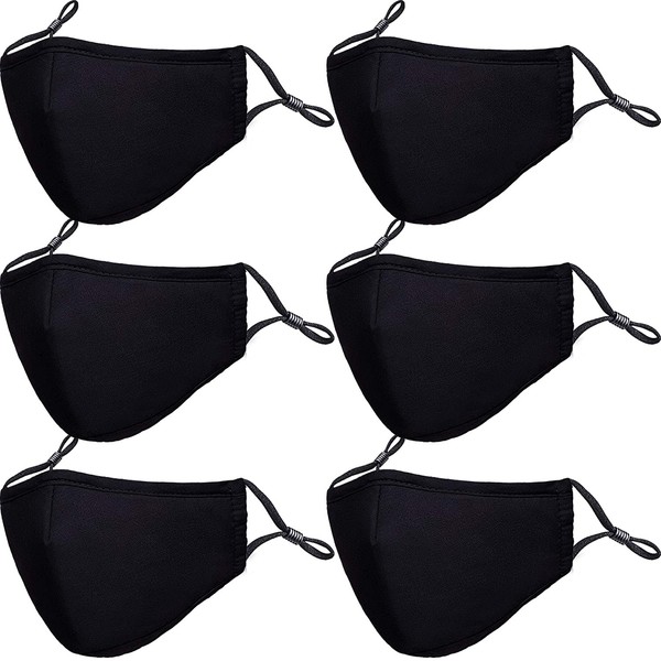 PAGE ONE Reusable Cloth Face Masks Washable Adjustable Breathable Cotton