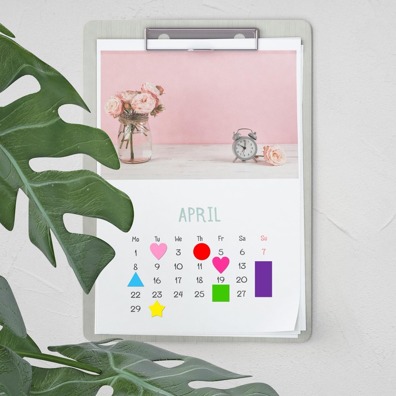 2016 Pack Shaped Coloured Stickers 7 Colors 6 Shapes Coding