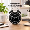 4 Inch Twin Bell Alarm Clock with Metal Frame –