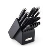 Farberware 15-Piece Forged Triple Riveted Knife Block Set, Black