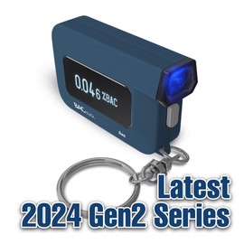 BACtrack C6 Gen2 Breathalyzer Keychain Smartphone Portable Breath Alcohol Tester Bluetooth Personal Breathalyser, Blue