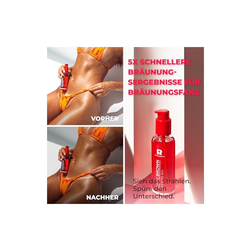 BYROKKO Shine Brown Watermelon Tanning Accelerator Oil (145ml) Premium Oil