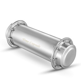 Jasni Time Capsule Stainless Steel Waterproof Container 13.4 Inch