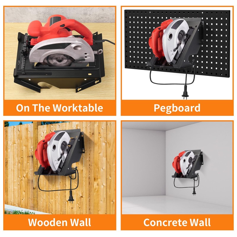 Shimeyao Circular Saw Holder Wall Mount Heavy Duty Metal Storage
