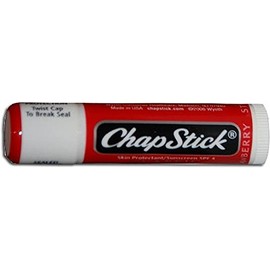 3 x ChapStick Strawberry Lip Balm Spf 4 .15 Oz.