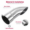 Upower Diesel Exhaust Tip 5" Inlet/Outlet 16" Long Turn Down