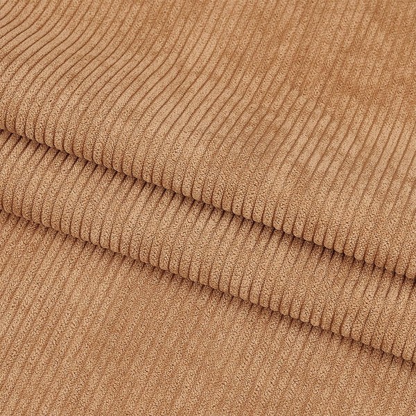 BENECREAT Camel Corduroy Fabric, 100x155cm DIY Sewing Crafts Materials Corduroy