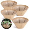 Hahafelt 4 Pack 14 Inch Round Burlap Liners with Drainage