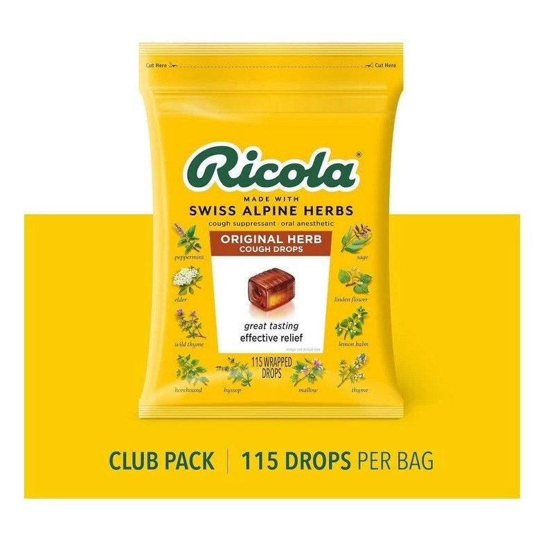 Ricola Original 115 Count Cough Drops and 45 Count Cherry