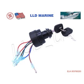 LLD_TK Ignition Key Switch for Tohatsu Nissan Outboard 8 9.8 15 20 25 30 40 50 60 HP