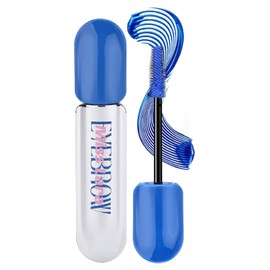Blue Mascara - Waterproof Mascara 4D Silk Fiber - Telescopic mascara Long-Lasting & No Smudge - Thick Volumizing Navy Blue Mas-cara for Party & Stage Use
