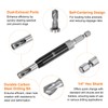 sourcing map Self Centering Drill Bit Set 5mm, 1/4" Hex