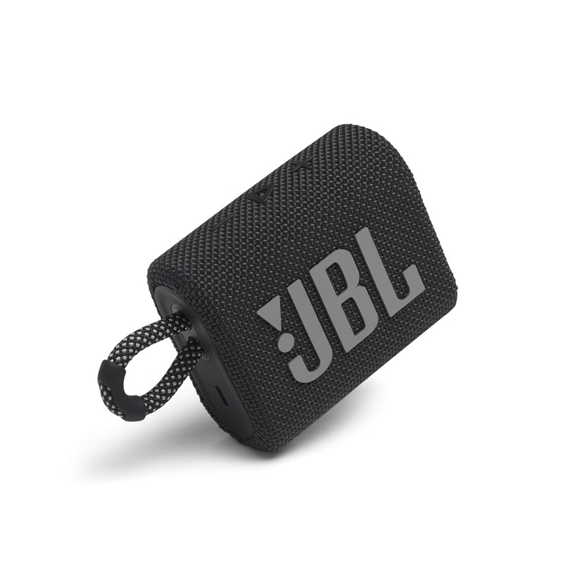 JBL GO3 JBLGO3BLK Bluetooth Speaker, USB C Charging, IP67 Dustproof,